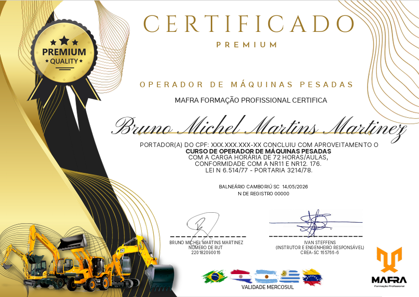 Certificado Mafra
